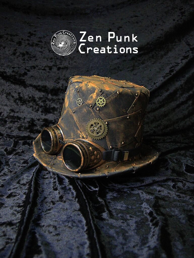 Decadent industry imitation iron sheet top hat