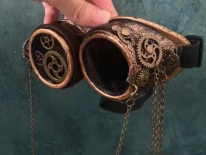 Steampunk goggles design
