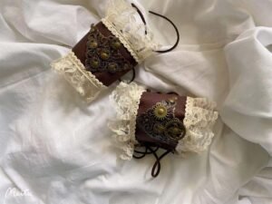 girl steampunk bracers