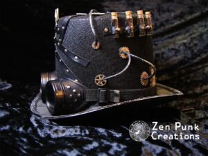 Steampunk Scepter God Scissors Black Eyeglasses Hat