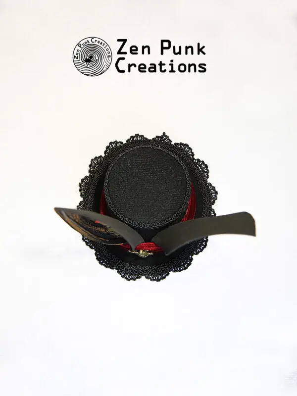 Steampunk Small Hat (Rabbit Ears Cardinal Plum)